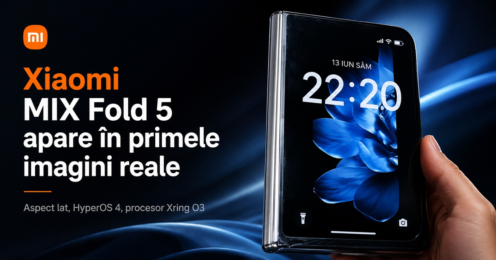 Xiaomi MIX Fold 5 apare în primele imagini reale; Aspect lat, HyperOS 4, procesor Xring O3