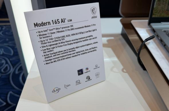 MSI Modern 16s - Fotografii CES 2026: MSI-Modern-16s_ (1).jpg