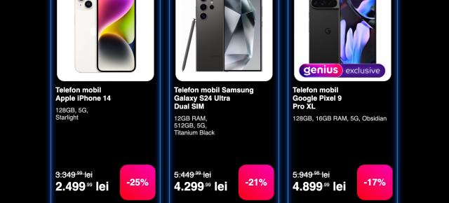 Top 10 telefoane cu cele mai mari reduceri de Black Friday la eMAG