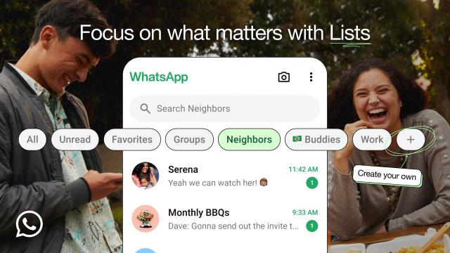 <b>WhatsApp introduce un nou mod de organizare pentru conversații: liste personalizate</b>Dacă ai multe contacte s-ar putea să fie destul de dificil să manageriezi conversațiile în aplicațiile de mesagerie third party. WhatsApp testează încă din august pe Android o funcție care te-ar putea ajuta la administrarea mai ușoară a chat-urilor