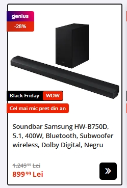 Black Friday 2024, Live Blogging Mobilissimo; Reduceri și cataloage eMAG, PC Garage, Fashion Days, evoMAG.ro, Flanco... - imaginea 294