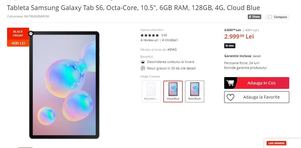 Black Friday 2019, Live Blogging Mobilissimo.ro; Reduceri și oferte eMAG, PC Garage, evoMAG, Cel.ro, Altex și alții.. - imaginea 319