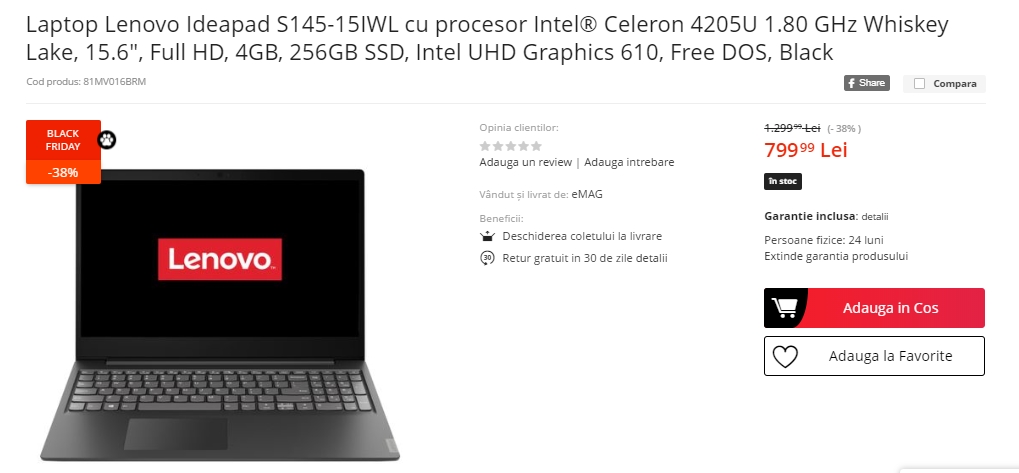Black Friday 2019, Live Blogging Mobilissimo.ro; Reduceri și oferte eMAG, PC Garage, evoMAG, Cel.ro, Altex și alții.. - imaginea 328