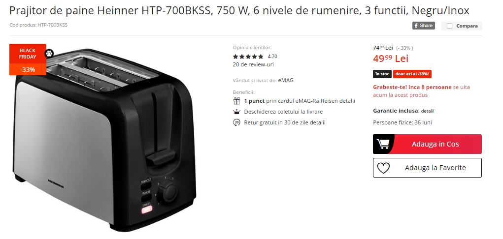 Black Friday 2019, Live Blogging Mobilissimo.ro; Reduceri și oferte eMAG, PC Garage, evoMAG, Cel.ro, Altex și alții.. - imaginea 349