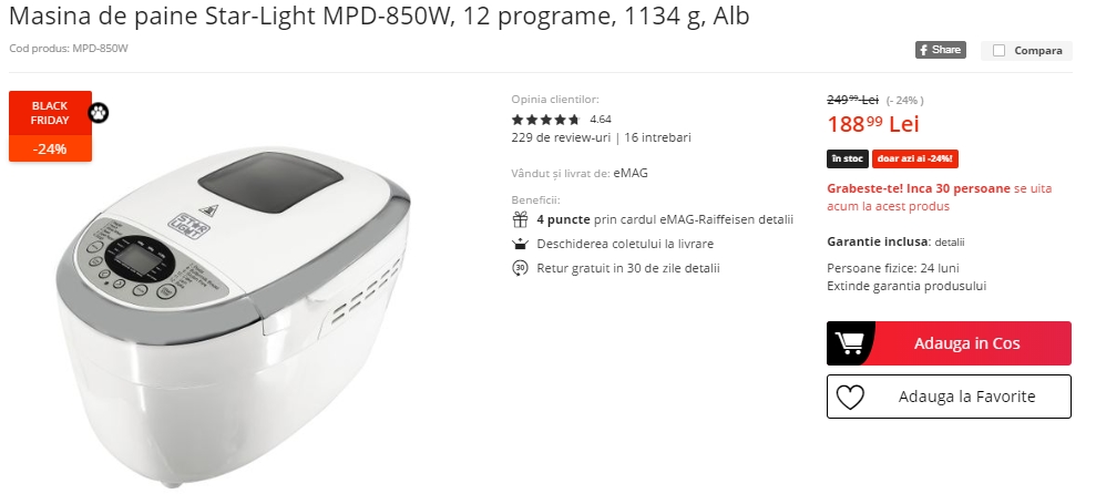 Black Friday 2019, Live Blogging Mobilissimo.ro; Reduceri și oferte eMAG, PC Garage, evoMAG, Cel.ro, Altex și alții.. - imaginea 356