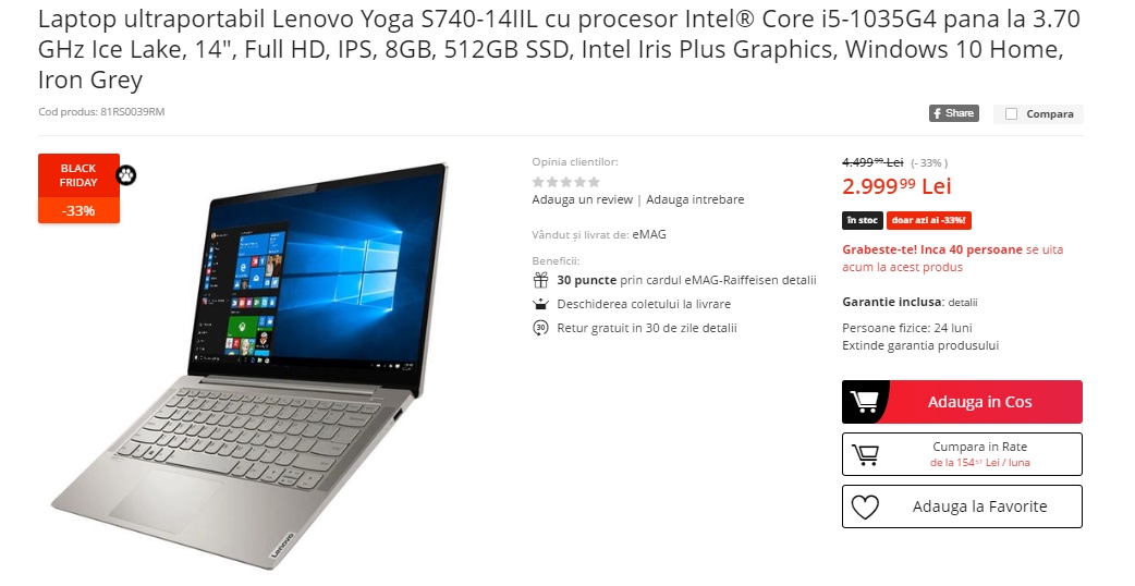 Black Friday 2019, Live Blogging Mobilissimo.ro; Reduceri și oferte eMAG, PC Garage, evoMAG, Cel.ro, Altex și alții.. - imaginea 360