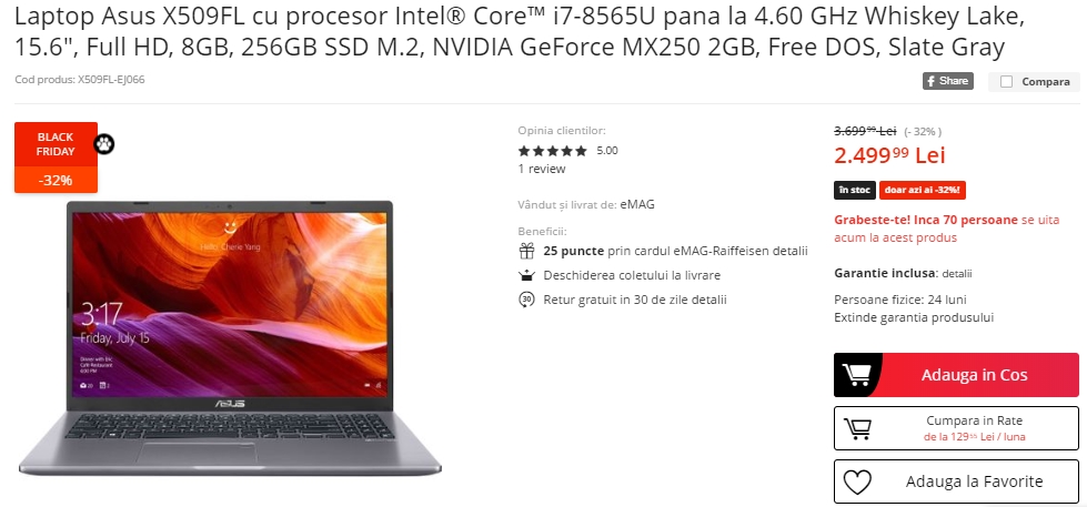Black Friday 2019, Live Blogging Mobilissimo.ro; Reduceri și oferte eMAG, PC Garage, evoMAG, Cel.ro, Altex și alții.. - imaginea 366