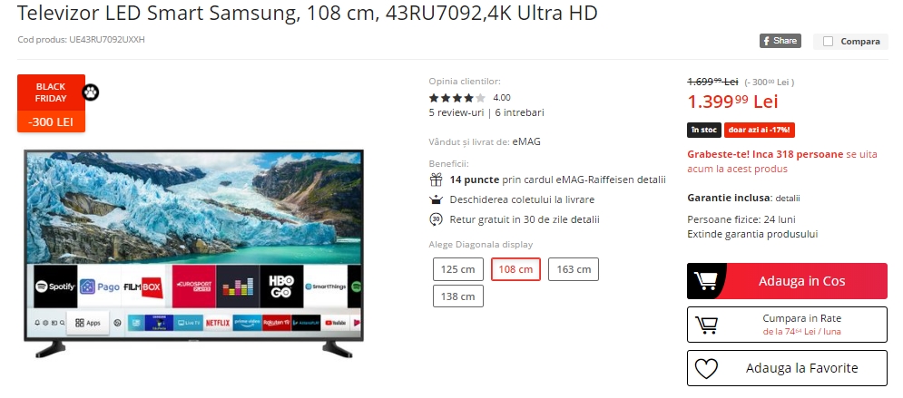 Black Friday 2019, Live Blogging Mobilissimo.ro; Reduceri și oferte eMAG, PC Garage, evoMAG, Cel.ro, Altex și alții.. - imaginea 370