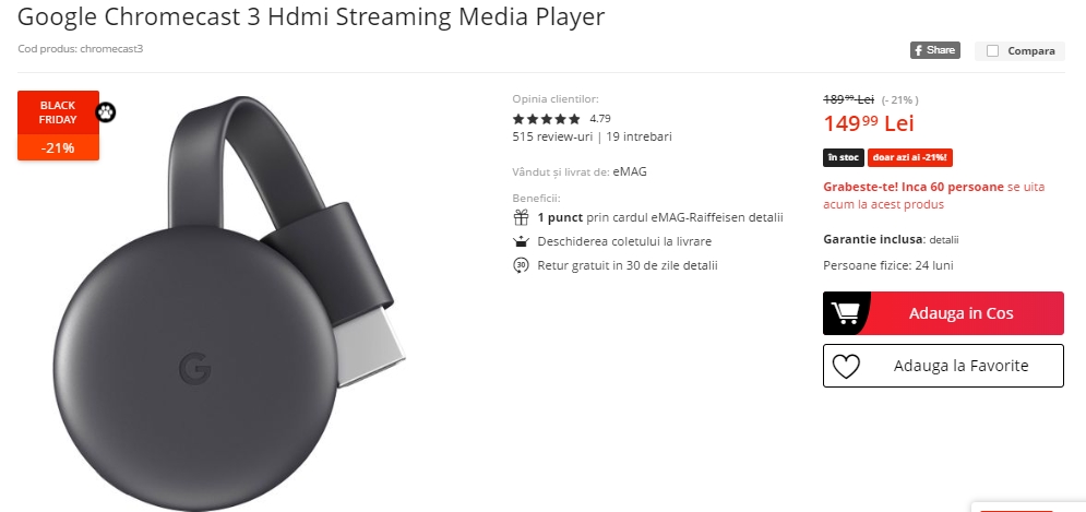 Black Friday 2019, Live Blogging Mobilissimo.ro; Reduceri și oferte eMAG, PC Garage, evoMAG, Cel.ro, Altex și alții.. - imaginea 378