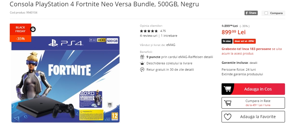 Black Friday 2019, Live Blogging Mobilissimo.ro; Reduceri și oferte eMAG, PC Garage, evoMAG, Cel.ro, Altex și alții.. - imaginea 428