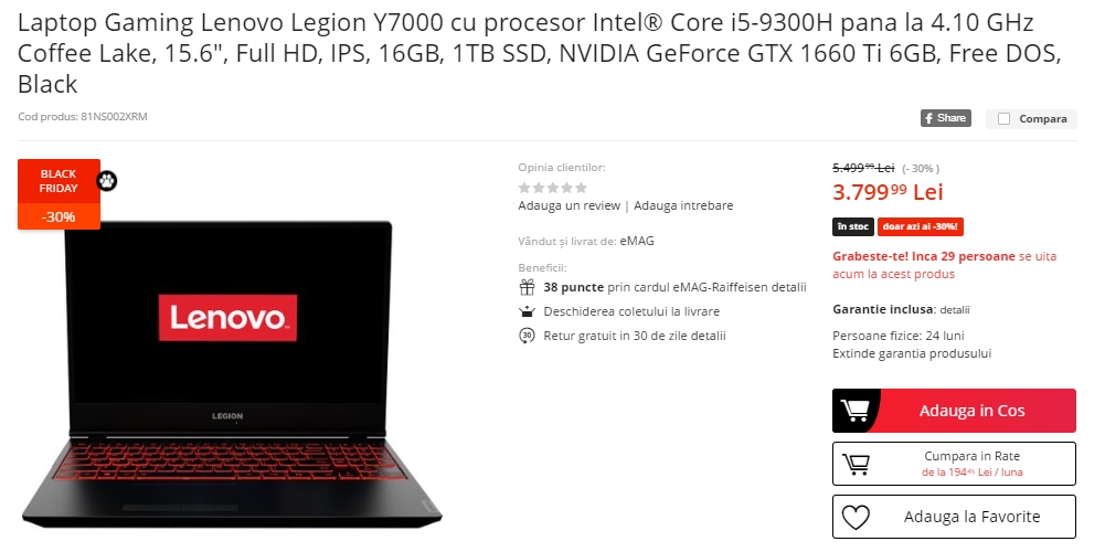 Black Friday 2019, Live Blogging Mobilissimo.ro; Reduceri și oferte eMAG, PC Garage, evoMAG, Cel.ro, Altex și alții.. - imaginea 447