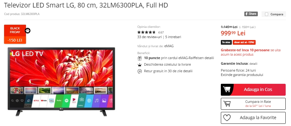 Black Friday 2019, Live Blogging Mobilissimo.ro; Reduceri și oferte eMAG, PC Garage, evoMAG, Cel.ro, Altex și alții.. - imaginea 477