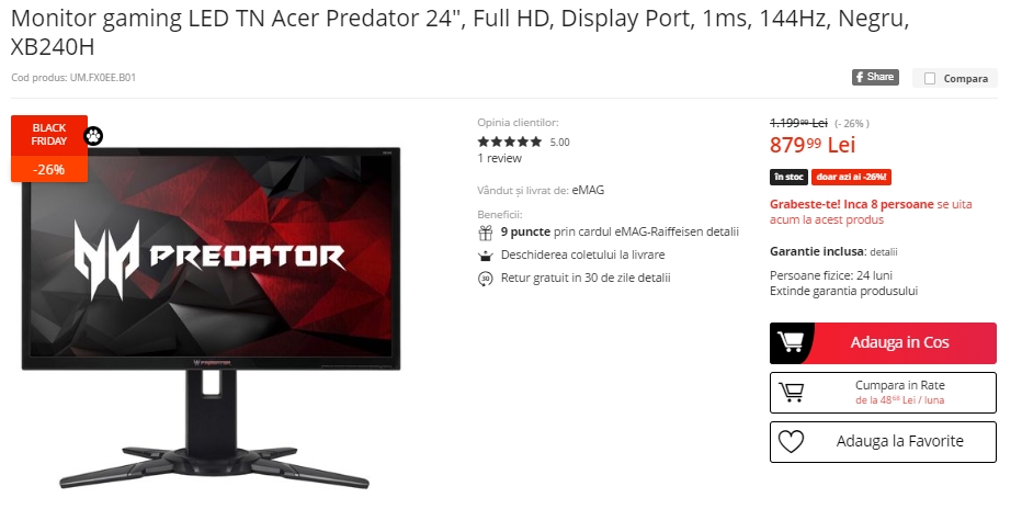 Black Friday 2019, Live Blogging Mobilissimo.ro; Reduceri și oferte eMAG, PC Garage, evoMAG, Cel.ro, Altex și alții.. - imaginea 499