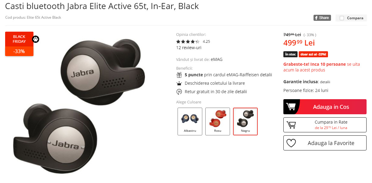 Black Friday 2019, Live Blogging Mobilissimo.ro; Reduceri și oferte eMAG, PC Garage, evoMAG, Cel.ro, Altex și alții.. - imaginea 533