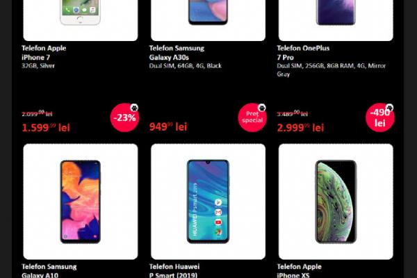 Ofertă telefoane de Black Friday la eMAG