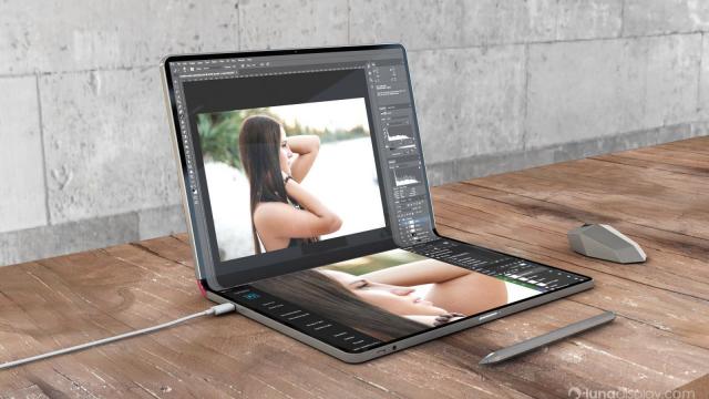 <b>Şi MacBook-ul se îndoaie! Apple lucrează la un laptop pliabil cu ecran de 20 inch</b>Dacă iPhone-ul pliabil e încă un proiect al anilor 2024-2025, am putea asista la debutul unui alt dispozitiv pliabil Apple între timp. O sursă din Coreea de Sud, citată de publicaţia The Elec scrie că firma din Cupertino pregăteşte un laptop 