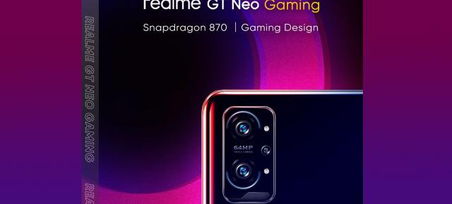 Realme GT Neo Gaming își face apariția într-un poster oficial; Aflăm detalii despre specificații și cât va costa