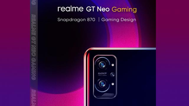 <b>Realme GT Neo Gaming își face apariția într-un poster oficial; Aflăm detalii despre specificații și cât va costa</b>În urmă cu câteva luni realme anunța modelul realme GT Neo în China. Este un smartphone cu procesor Dimensity 1200 la interior rebranduit ulterior drept realme X7 Max 5G în India. Ieri vă informam că acesta va primi un succesor, însă numele nu era