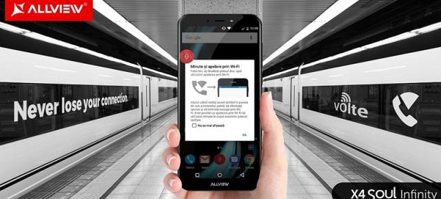 Telefoanele Allview din gama X4 Soul Infinity oferă acum suport pentru servicii VoLTE, plus apelare WiFi