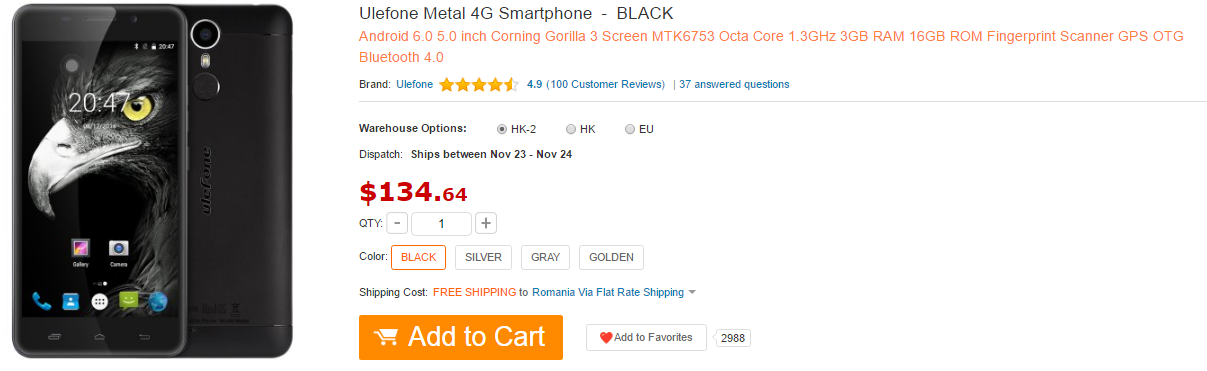 Black Friday made in China: iată cele mai bune oferte din 2016 ale Gearbest, Everbuying, TomTop și alți retaileri asiatici - imaginea 4