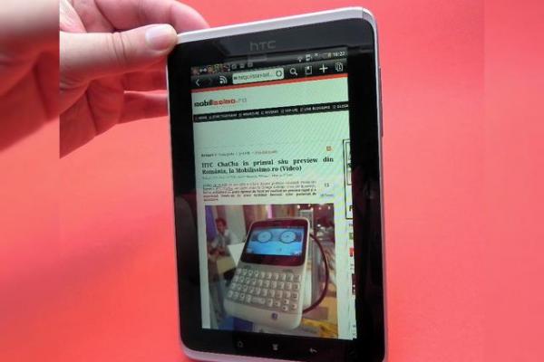 Prima tabletă single core cu Android 3.2 HoneyComb - HTC Flyer