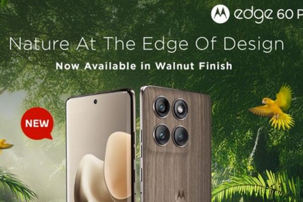 Motorola aduce un refresh pentru Edge 60 Pro, acum în varianta "Pantone Walnut" cu finisaj ca de lemn