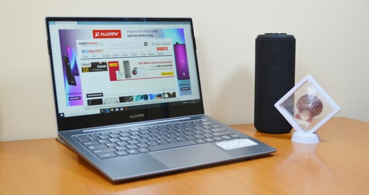 Allview Allbook Q Unboxing: laptop cu 4G, procesor Snapdragon și corp metalic subţire scos din cutie + primele impresii