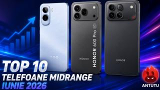 Top 10 telefoane midrange în AnTuTu 11 în iunie 2026: OPPO și HONOR își împart topul