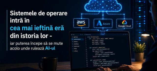 Sistemele de operare intră în cea mai ieftină eră din istoria lor - iar puterea începe să se mute acolo unde rulează AI-ul