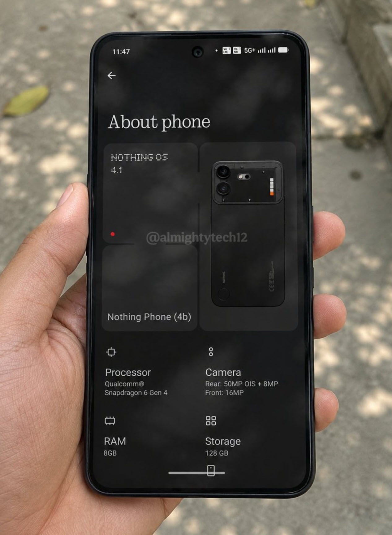 Nothing Phone (4b) - Fotografii hands-on (Leak) (galerie)