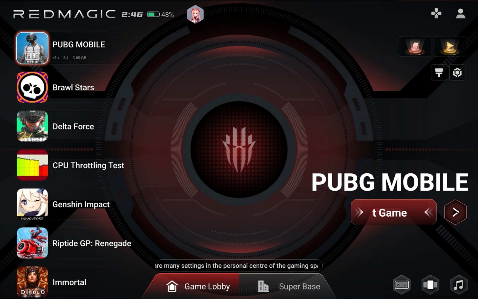 REDMAGIC Astra 2 - Game Space (galerie)