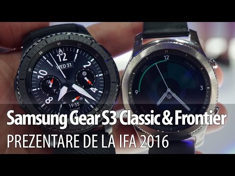 Samsung Gear S3 Frontier prezentare video Hands-on de la IFA 2016 din Berlin