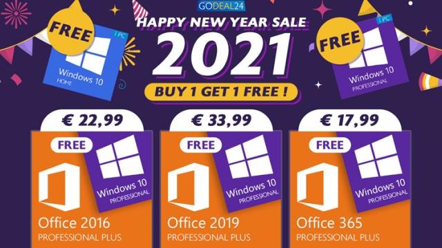 <b>(P) 2021 vine cu super oferte pe GoDeal24; Licențe Windows de la 7.4 euro și pachete combo cu Office inclus</b>Începutul noului ani este marcat de numeroase oferte în mediul online, printre acestea numărându-se și promoțiile speciale pe care ni le-au pregătit cei de la GoDeal24.com. În cazul în care nu știați, acest site este specializat 