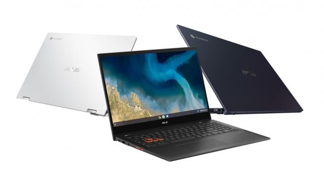 <b>CES 2021: ASUS anunță 3 noi Chromebook-uri - unul pentru Enterprise, unul pentru gameri și altul pentru consumatorul de rând</b>ASUS nu a uitat de segmentul Chromebook, prezentând 3 produse de acest tip la CES 2021. Ele împacă 3 segmente de clienţi: Consumer, Enterprise şi Gameri. Chromebook CX9