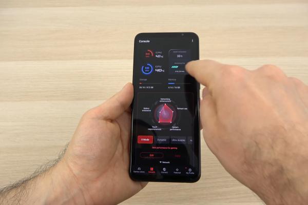 Interfață grafică ASUS ROG Phone 5s