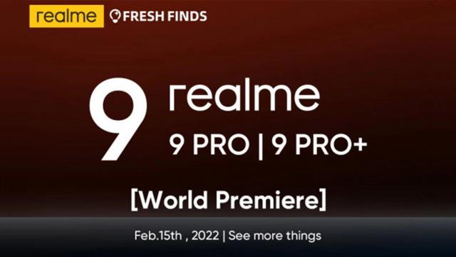 <b>realme 9 Pro și 9 Pro+ primesc o dată de lansare! Telefoanele ar debuta la nivel global pe 15 februarie</b>realme urmează să anunțe noi smartphone-uri sub seria realme 9. Varianta de buget, realme 9i, a debutat deja, iar acum urmează să sosească realme 9 Pro 5G și realme 9 Pro+ 5G. Deși acestea nu au primit o dată de lansare oficială încă, au existat teasere