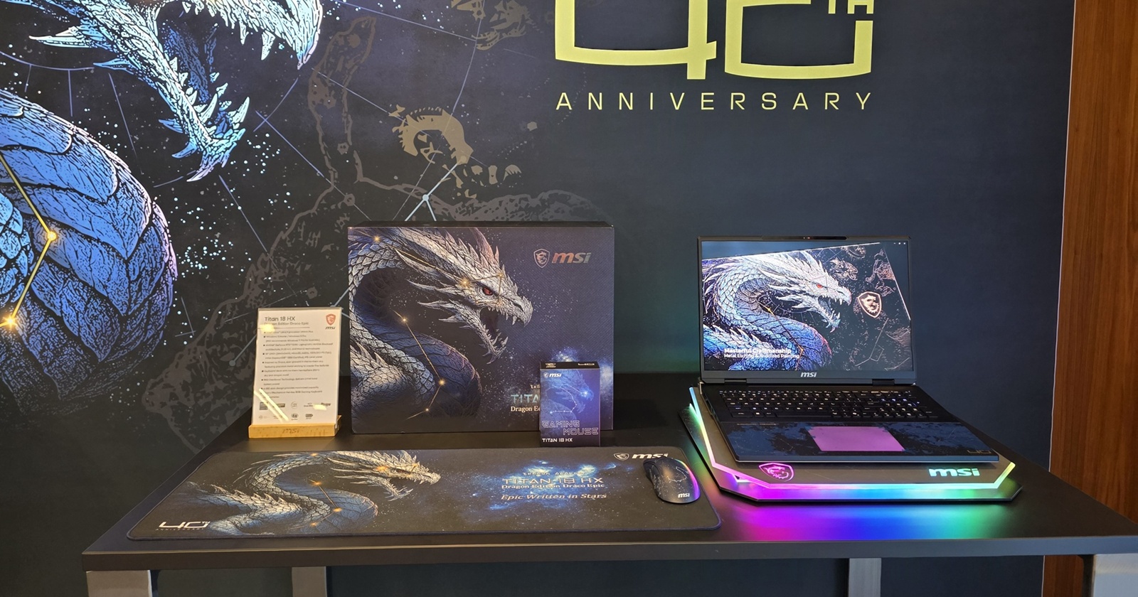 MSI face 40 de ani cu un dragon de 96 GB RAM și RTX 5090: Titan 18 HX Draco Epic la IFA 2026