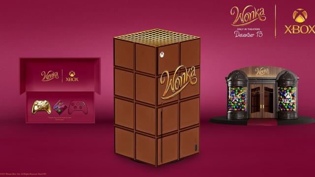 <b>Xbox-ul de ciocolată vine direct din „fabrica lui Willy Wonka” și include un controller comestibil!</b>Nu știu cât de bine se înțeleg gamerii de consolă cu ciocolata, însă Microsoft pare destul de încrezător, dezvăluind o colaborare specială alături de Warner Bros. Pentru a sărbători debutul filmului „Wonka”, compania va oferi un premiu special: o consolă