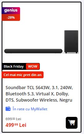 Black Friday 2023, Live Blogging Mobilissimo; Reduceri și cataloage eMAG, PC Garage, Fashion Days, Cel, Flanco... - imaginea 359