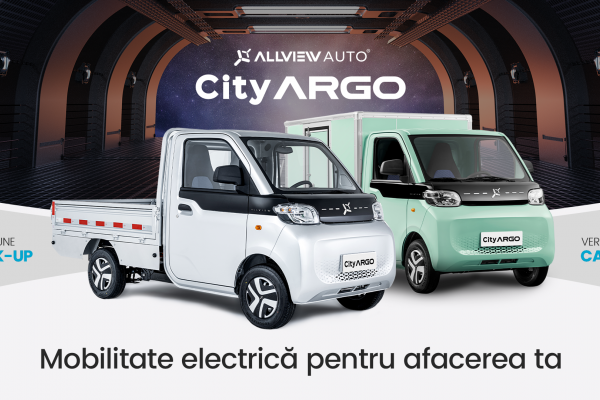 Numele Allview Auto este de astăzi vizibil și pe vehicule comerciale full electrice: CityARGO și e-VanGo devin oficiale!