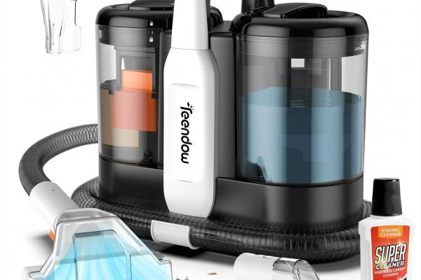 Teendow C5, un aspirator portabil de 500W special gândit pentru curățarea petelor de pe covoare, tapițerii și canapele