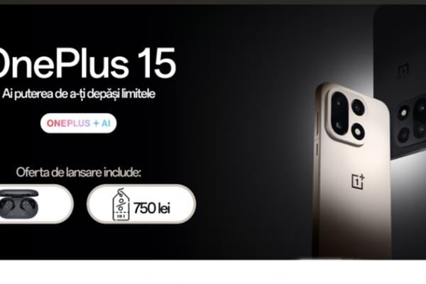 Preț și disponibilitate OnePlus 15 în România (750 lei extra reducere + căști cadou)
