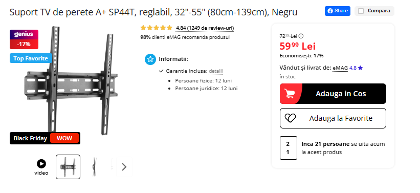 Black Friday 2025, Live Blogging Mobilissimo; Reduceri și cataloage eMAG, PC Garage, Fashion Days, evoMAG.ro, Flanco... - imaginea 476