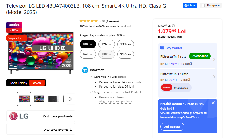 Black Friday 2025, Live Blogging Mobilissimo; Reduceri și cataloage eMAG, PC Garage, Fashion Days, evoMAG.ro, Flanco... - imaginea 480