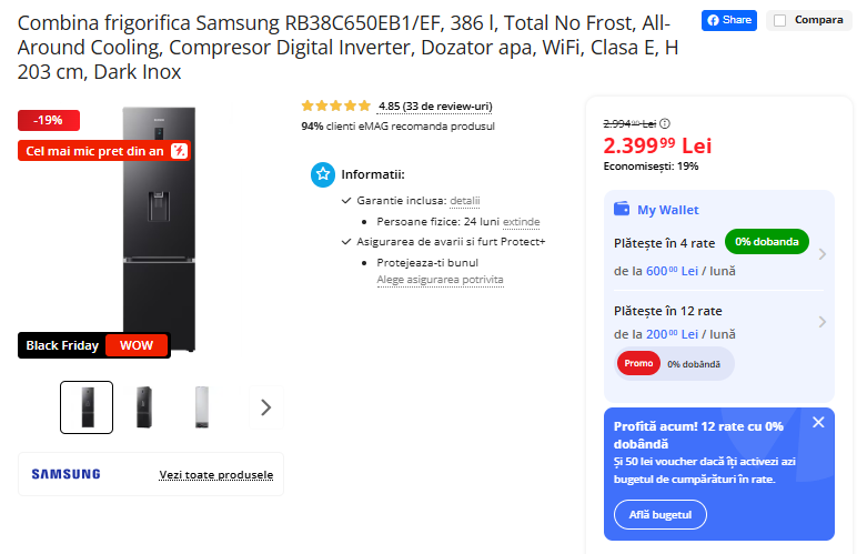 Black Friday 2025, Live Blogging Mobilissimo; Reduceri și cataloage eMAG, PC Garage, Fashion Days, evoMAG.ro, Flanco... - imaginea 497