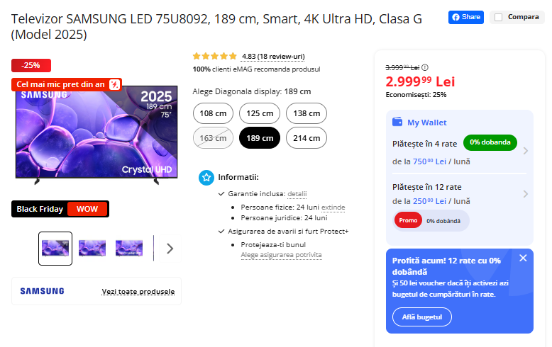 Black Friday 2025, Live Blogging Mobilissimo; Reduceri și cataloage eMAG, PC Garage, Fashion Days, evoMAG.ro, Flanco... - imaginea 503