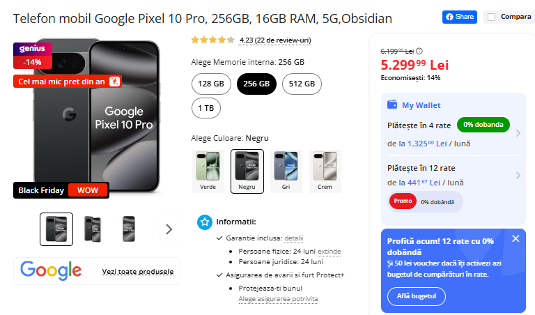 Black Friday 2025, Live Blogging Mobilissimo; Reduceri și cataloage eMAG, PC Garage, Fashion Days, evoMAG.ro, Flanco... - imaginea 505