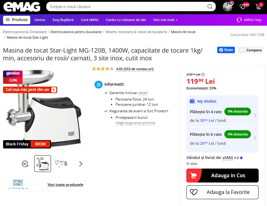 Black Friday 2025, Live Blogging Mobilissimo; Reduceri și cataloage eMAG, PC Garage, Fashion Days, evoMAG.ro, Flanco... - imaginea 544