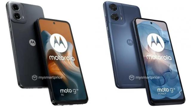 <b>Motorola Moto G24 Power şi Moto G34 apar în imagini în premieră; Au camere de 50 MP</b>Motorola pregăteşte o serie de noi telefoane Moto G, unele entry level şi care tocmai au scăpat pe Internet. E vorba despre imagini cu Motorola Moto G24 Power şi Moto G34. Ele apar în randari şi avem şi câteva specificaţii şi culori