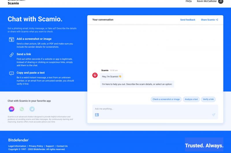 Scamio de la Bitdefender: BD_Scamio_Landing_Page_Desktop.jpg